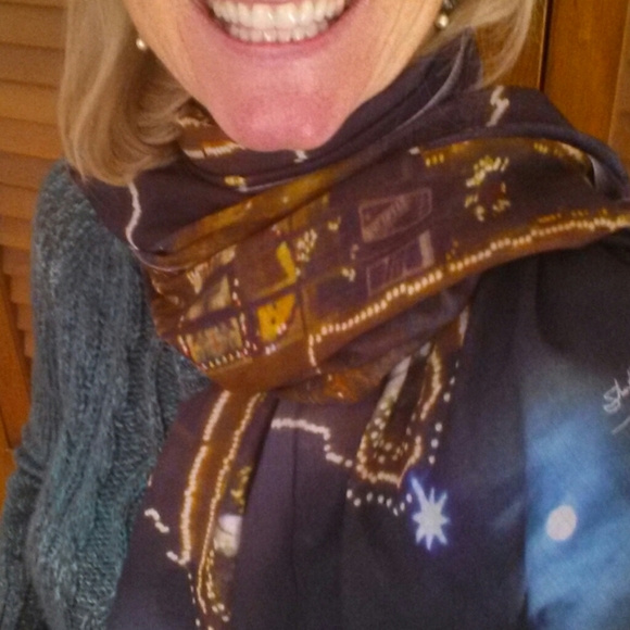 💛LUXURY SCARF/SHAWL CHIC 100% MODAL twinkling starHP!👗BEST IN BOUTIQUE - Picture 3 of 10